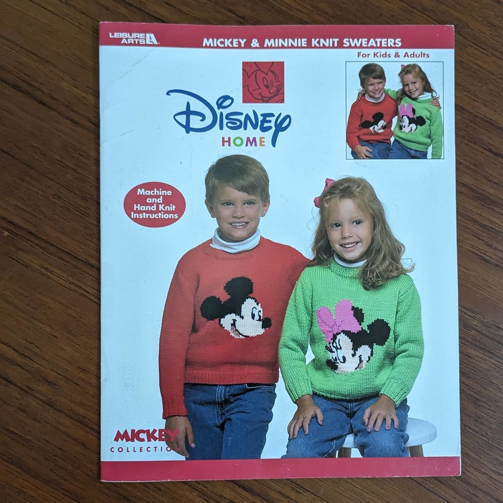 Disney Mickey Minnie Knit Sweater Pattern Book